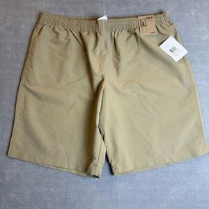 Reebok Men F Utility Shorts 2XL Tan Khaki Nylon Ripstop NWT